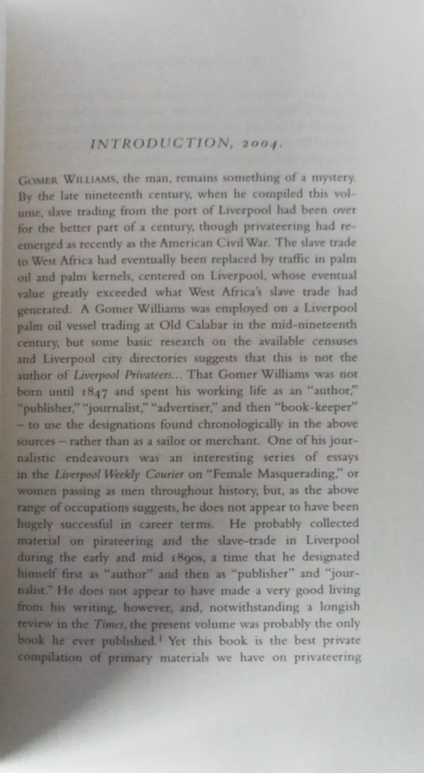 History of the Liverpool Privateers and Letters of Marque, with an Account of the Liverpool Slave Trade, 1744-1812 by Gomer Williams - Image 3